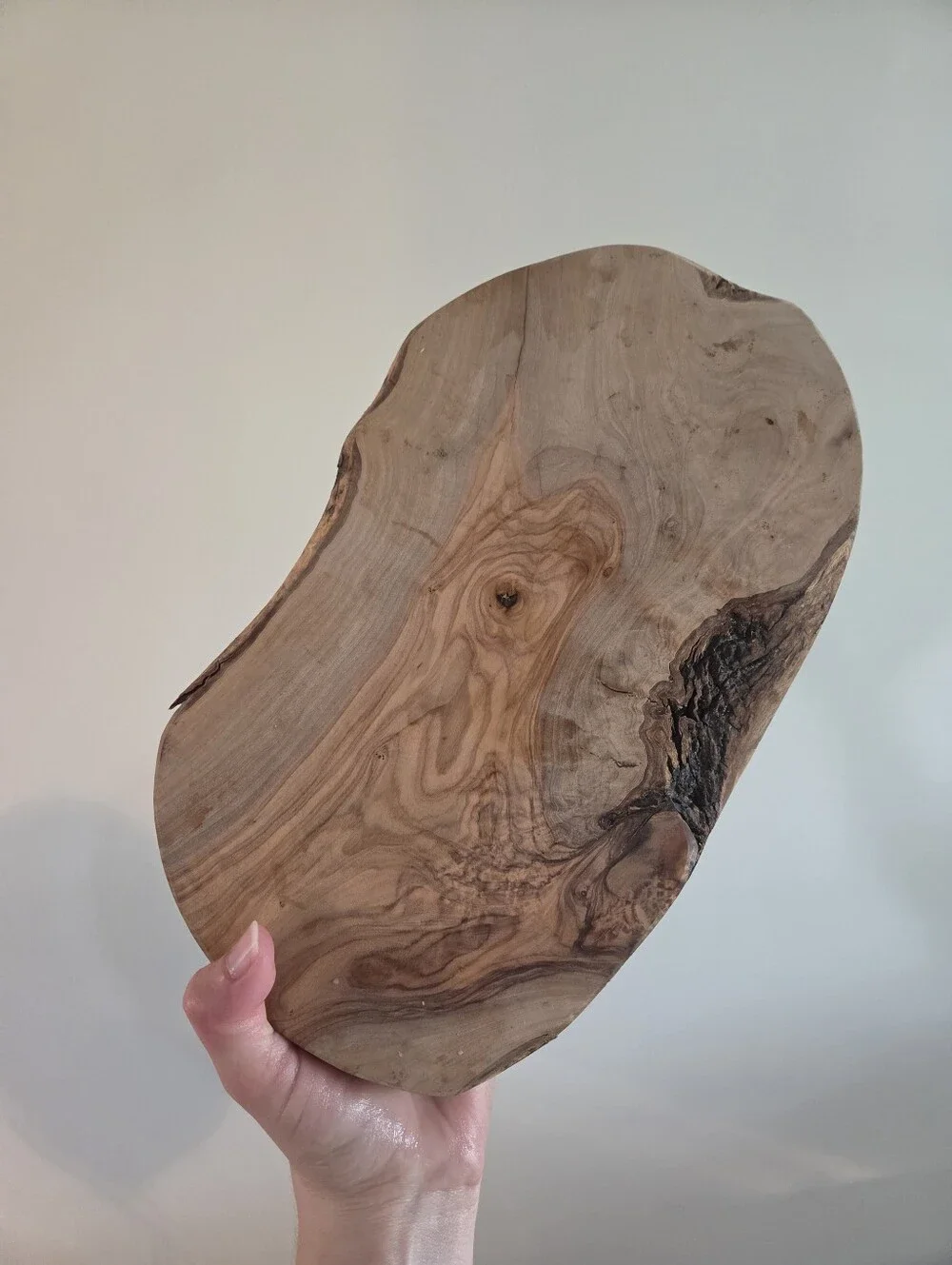 Live Edge Olive Wood Serving Board/Platter - Approx. 12